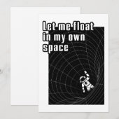 Invitation Laisse-moi flotter dans mon propre espace (Devant / Derrière)
