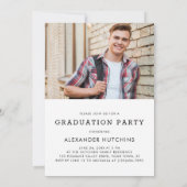 Invitation Laisser Aventure Commencer la fête de graduation p (Dos)