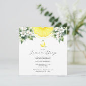 Invitation Laisser Du Citron Dans La Douche Pour Bébé Invitat (Debout devant)