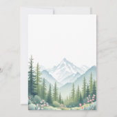 Invitation Laisser l'aventure commencer Baby shower forestier (Dos)