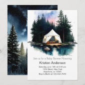 Invitation Laisser l'aventure commencer dans le Baby shower d (Devant / Derrière)