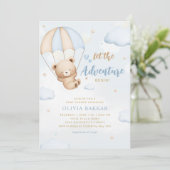 Invitation Laisser L'Aventure Commencer Le Baby shower De L'O (Debout devant)