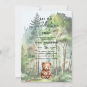 Invitation Laisser L'Aventure Commencer Le Baby shower Des Ou (Devant)