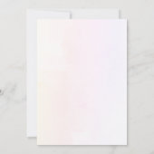 Invitation Laisser l'aventure commencer le Baby shower fille (Dos)