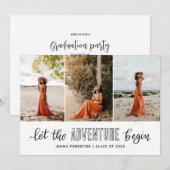 Invitation Laisser L'Aventure Commencer Le Script | Photo de  (Devant / Derrière)