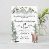 INVITATION LAISSER L'AVENTURE COMMENCER L'INVITATION BABY SHO (Debout devant)