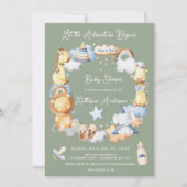 Invitation Laisser l'aventure commencer petit bébé Baby showe (Devant)