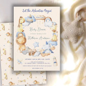 Invitation Laisser l'aventure commencer petit bébé Baby showe