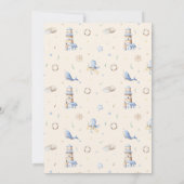 Invitation Laisser l'aventure commencer petit bébé Baby showe (Dos)