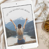 Invitation Laisser l'aventure commencer Photo Farewell Party