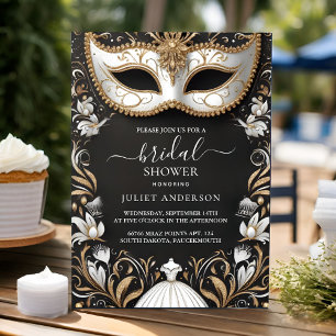 Invitation Laisser le code vestimentaire Prom Masquerade Ball