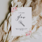 Invitation Laisser Love Glow Mariage Signer Rose Modèle