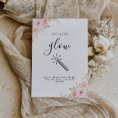 Invitation Laisser Love Glow Mariage Signer Rose Modèle