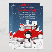 Invitation Laisser neiger (Devant / Derrière)