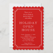 Invitation Laisser neiger Noël Holiday Open House (Dos)