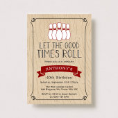 Invitation Laisser rouler les bons moments | Bowling Annivers