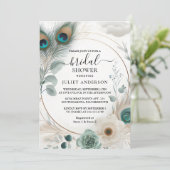 Invitation Laisser Russe Asiatique Sky Cloud Fête des mariées (Debout devant)