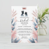 Invitation Laisser Tulle Long Regal Glam Blush Fête des marié (Debout devant)