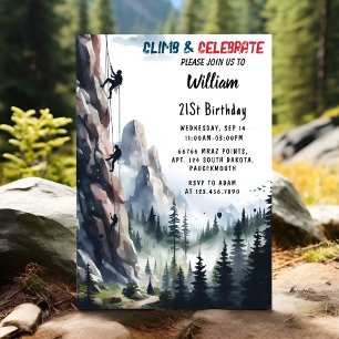 Invitation Laissez Boy Tree s'amuser Cliff Rock Escalade 21e 