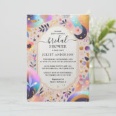 Invitation Laissez Glam Bright Pastel Ombre Parties scintilla (Debout devant)