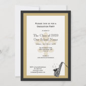 Invitation Laissez la bonne fête de remise des diplômes de (Dos)