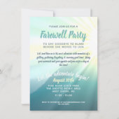 Invitation Laissez l'aventure commencer la fête d'adieu (Devant)