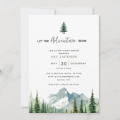 Invitation Laissez L'Aventure Commencer Le Baby shower Des Ga (Devant)