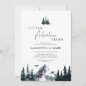 Invitation Laissez L'Aventure Commencer Le Baby shower Des Ga (Devant)