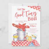 Invitation Laissez les bons temps Crawfish Boil Fête de fruit (Devant)