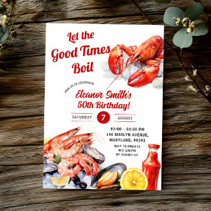 Invitation Laissez Les Bons Temps Faire Bouillir Les Fruits D