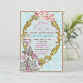 Invitation Laissez-les manger gâteau Marie Antoinette Fête de (Debout devant)