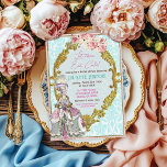 Invitation Laissez-les manger gâteau Marie Antoinette Fête de<br><div class="desc">Laissez-les manger gâteau Marie Antoinette Fête des mariées Floral Damask Invitation</div>