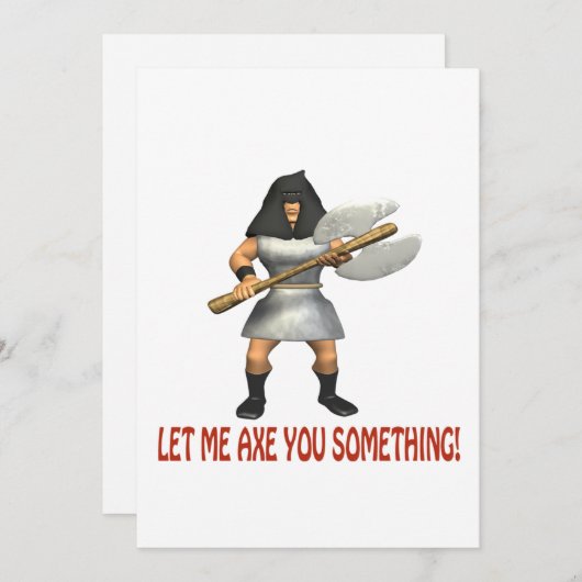 Invitation Laissez-moi vous donner quelque chose (Devant / Derrière)