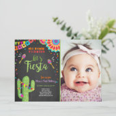 Invitation Laissez-nous cactus mexicain d'anniversaire (Debout devant)