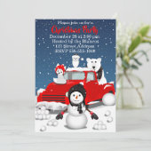 Invitation Laissez tomber la neige (Debout devant)