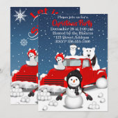 Invitation Laissez tomber la neige (Devant / Derrière)