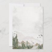 Invitation Laissons l'aventure commencer un Baby shower neutr (Dos)