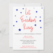 Invitation Laissons le parti mendiant Freedom Ring (Devant)