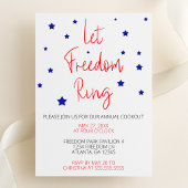 Invitation Laissons le parti mendiant Freedom Ring