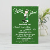 Invitation Laissons Les Shenanigans Commencer La Journée Sain (Debout devant)