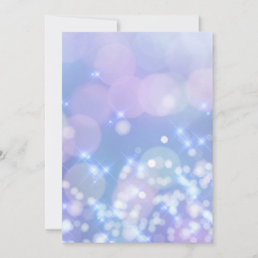 Invitation Laissons-nous allumer - Blue Sparkles Funny Hanouk (Dos)