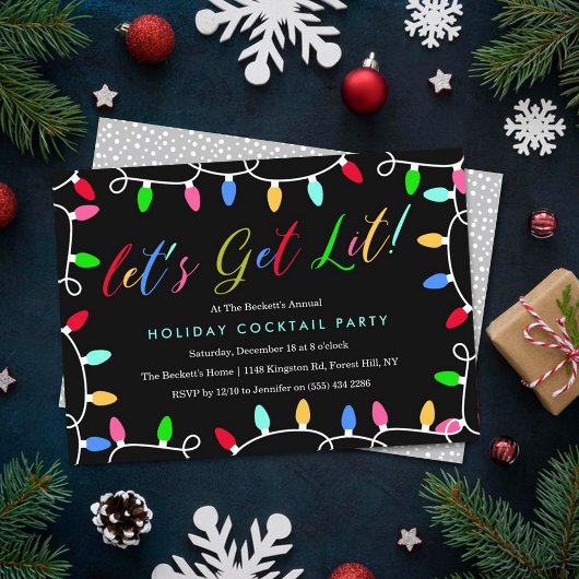 Invitation Laissons-nous ! | Christmas Holiday Cocktail Party