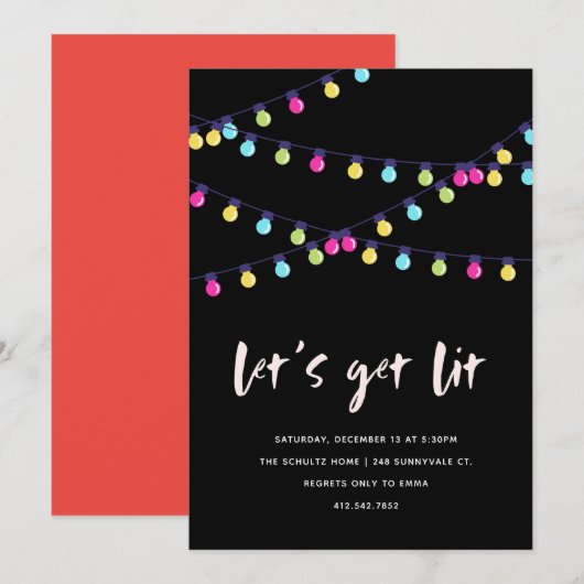 Invitation Laissons-nous passer de bonnes nouvelles années d' (Devant / Derrière)