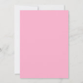 Invitation Lait de fraise moderne et blanc Mariage simple (Dos)