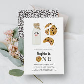 Invitation Lait et biscuits 1er anniversaire