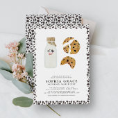 Invitation Lait et biscuits Baby shower