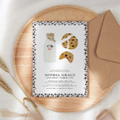 Invitation Lait et biscuits Baby shower