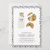 Invitation Lait et biscuits Baby shower (Devant)