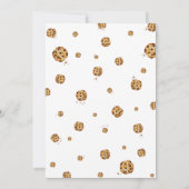 Invitation Lait et biscuits crumb rose fête d'anniversaire (Dos)