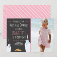 Lait et biscuits Fête d'anniversaire de la fille r